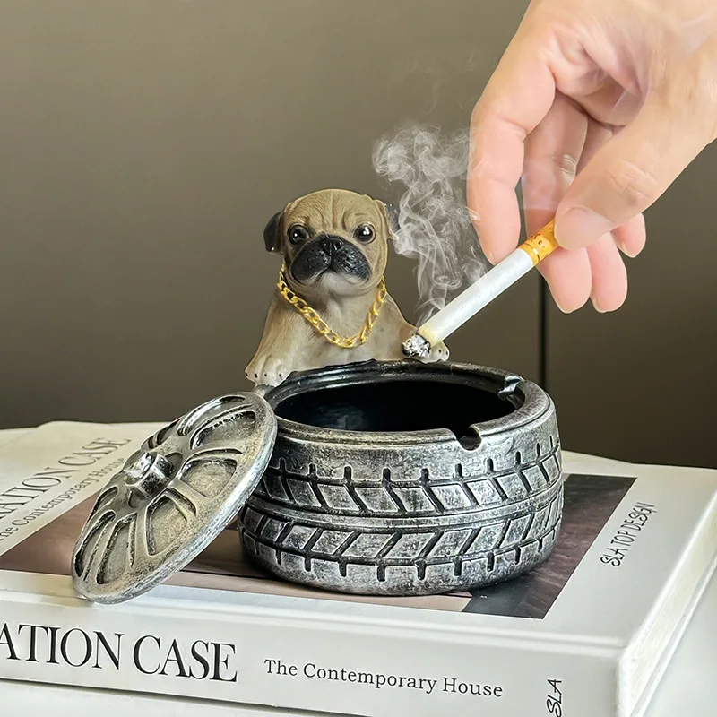 Cenicero decorativo para cachorros, serie de carros