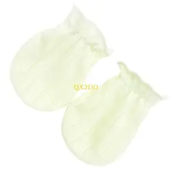 QX2D Manoplas de algodón suaves para recién nacidos, ligeras