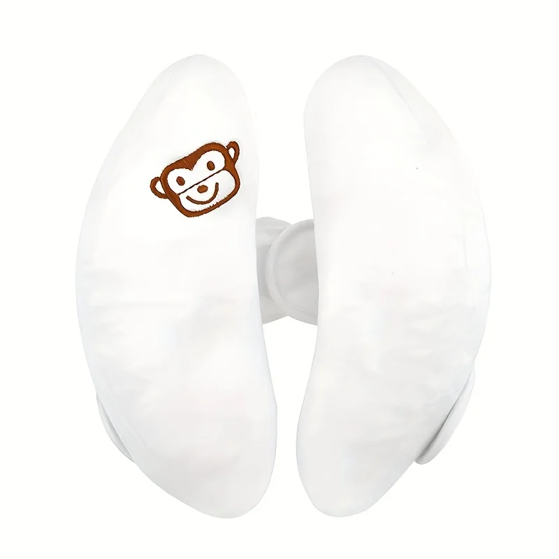 Almohada cervical para cochecito tipo platano con flor dibujitos
