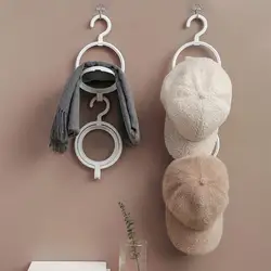 Soporte para pelucas pared duradero con ganchos multifunción salón