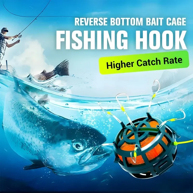 Diseño cuadrado del alimentador para pesca de fondo en ríos y embalses