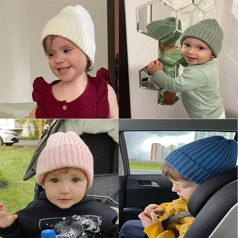 Gorro de invierno para bebés recién nacidos de ganchillo cálido - imagen 4