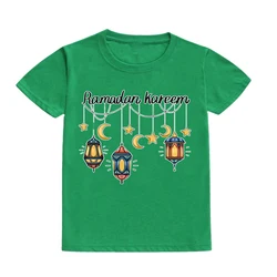 Camiseta infantil Ramadán Kareem manga corta para niño y niña