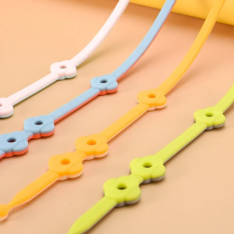 Cadena antipérdida de silicona para biberón y chupete