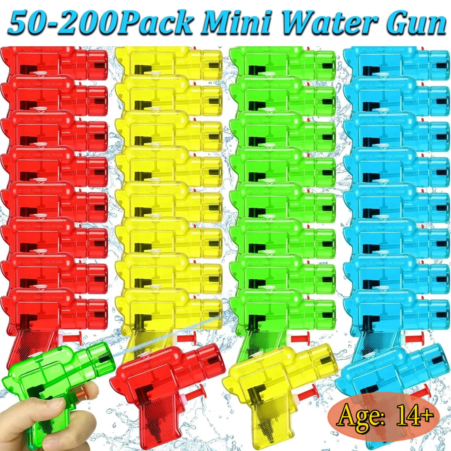 Pistola de agua pequeña para niños y niñas – Colores divertidos - imagen 2