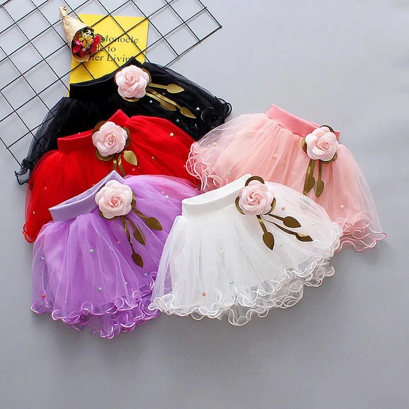Falda de malla con volantes para niña – Verano - imagen 2