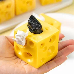 Juguete antiestrés para niños: Ratón queso hueco, terapia y juego