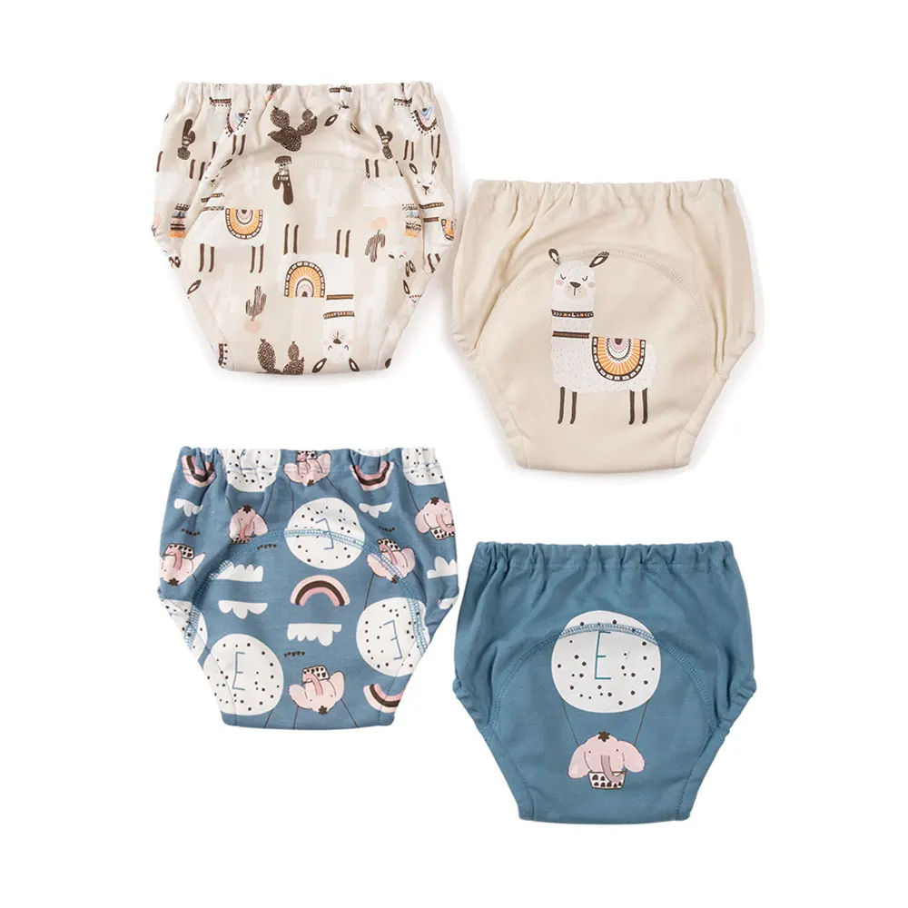 Pañales reutilizables tipo pantalón aprendizaje lavables de algodón - imagen 4
