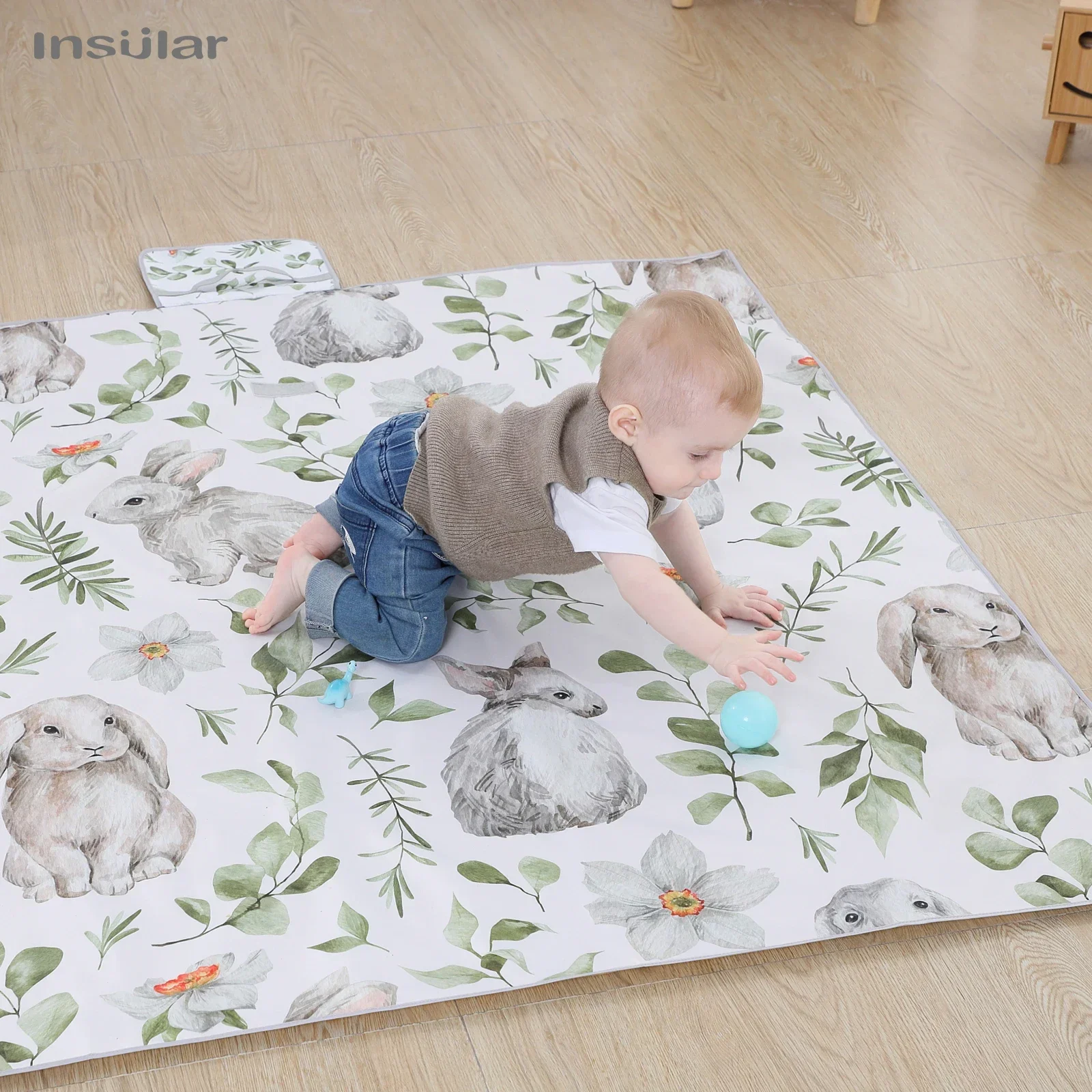 Alfombra de juegos plegable para bebé con motivos animados - imagen 5