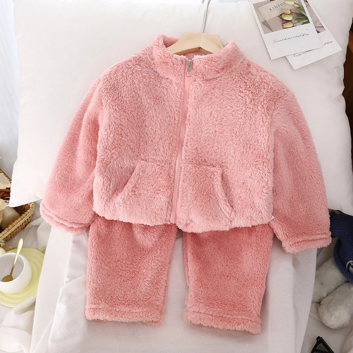 Conjunto acolchado de invierno para niños – Ropa cálida y lana - imagen 2