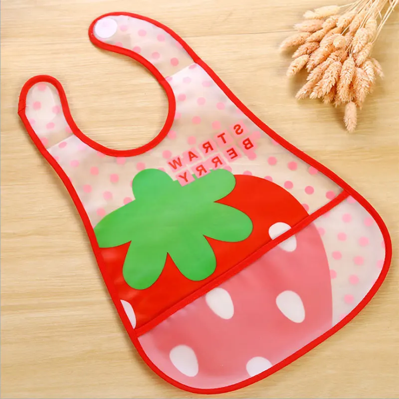 Baberos ajustables impermeables de EVA para bebés con dibujos - imagen 3