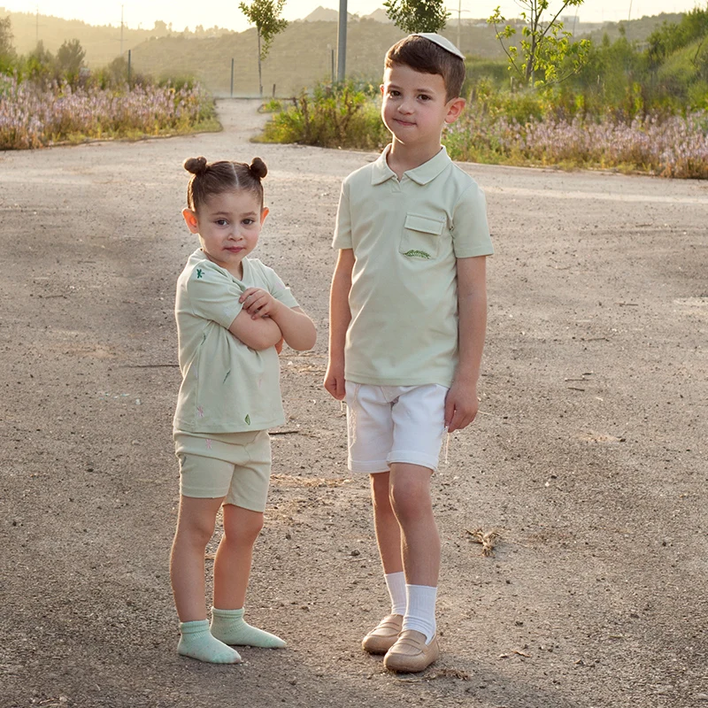 I-love-ali Conjunto infantil de camisa floral - imagen 2