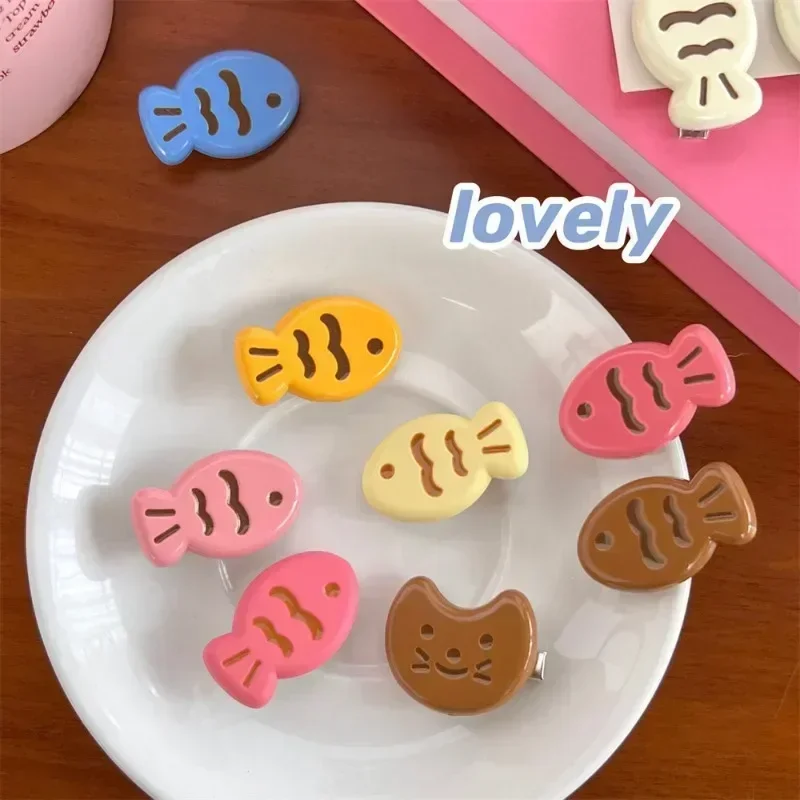 Horquillas de pez para cabello infantil - pinzas coloridas coreanas - imagen 5