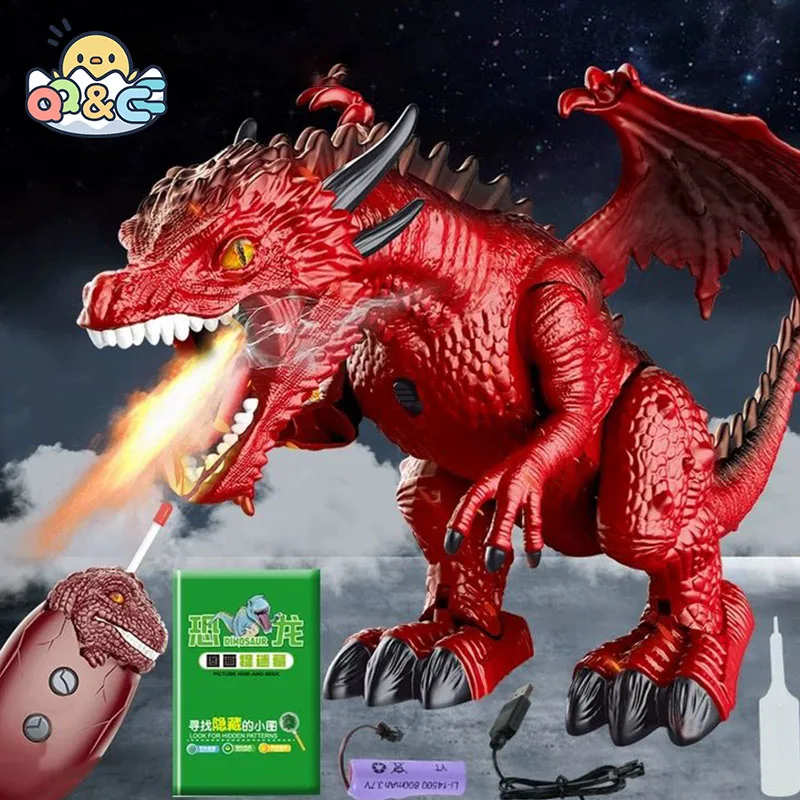 Dinosaurio RC con sonidos y efectos de humo – Juguete para niños - imagen 2