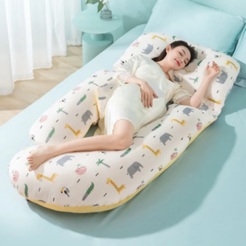 Almohada de embarazo en H con funda desmontable y soporte para dormir - imagen 2