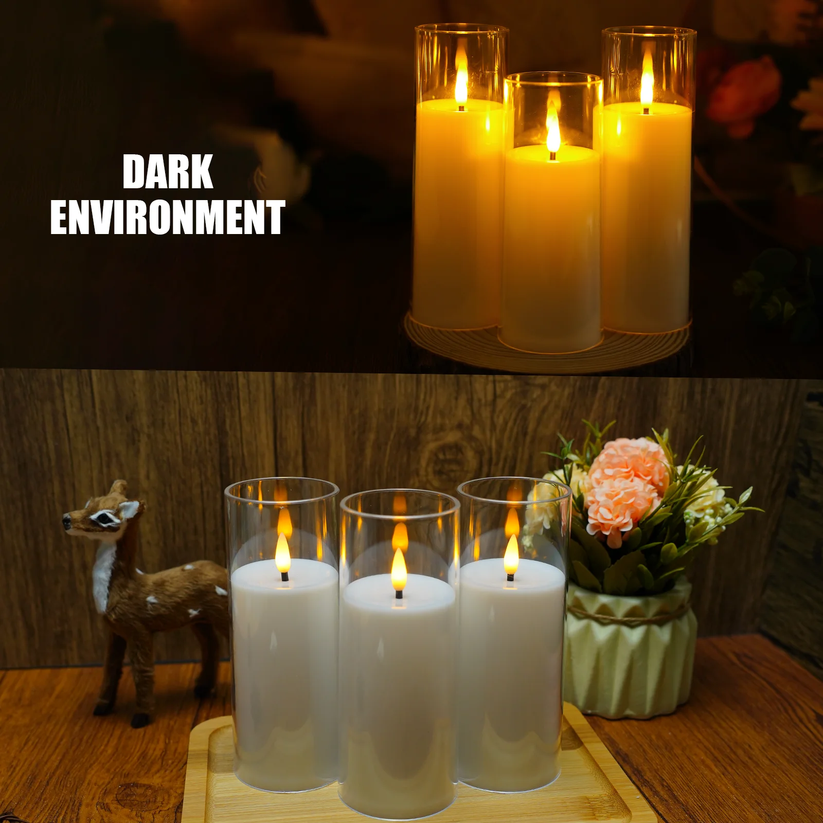 Velas LED decorativas para eventos y decoración
