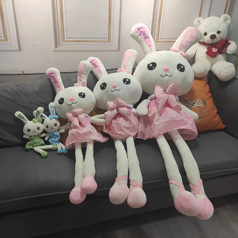 Conejito de peluche orejas grandes suave para abrazar - imagen 5