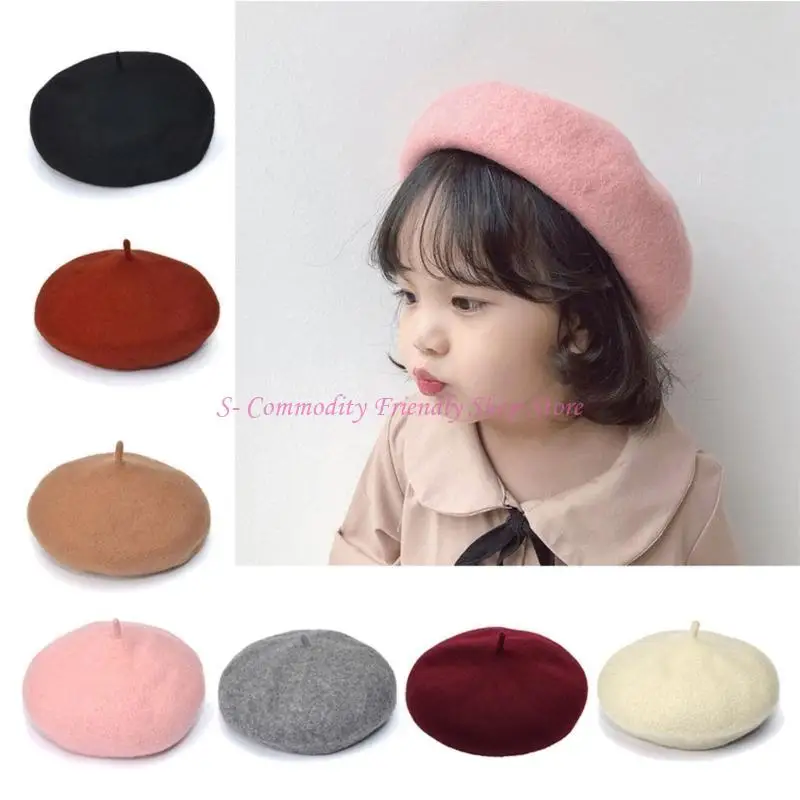 85AE Gorro de niña vintage acolchado, cómodo y suave - imagen 4