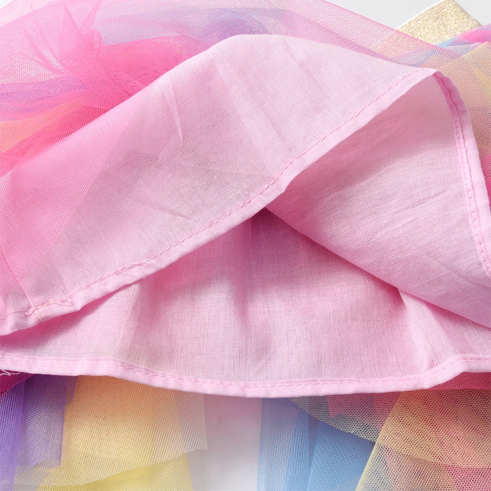 DXTON Falda tutú de tul para ballet niña – Color degradado
