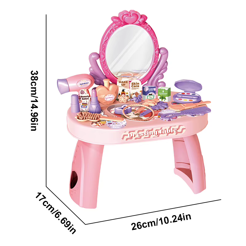 Set de maquillaje infantil con juegos de rol para niñas