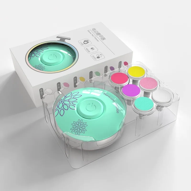 Cortauñas eléctrico para bebé con kit de higiene y manicura - imagen 3