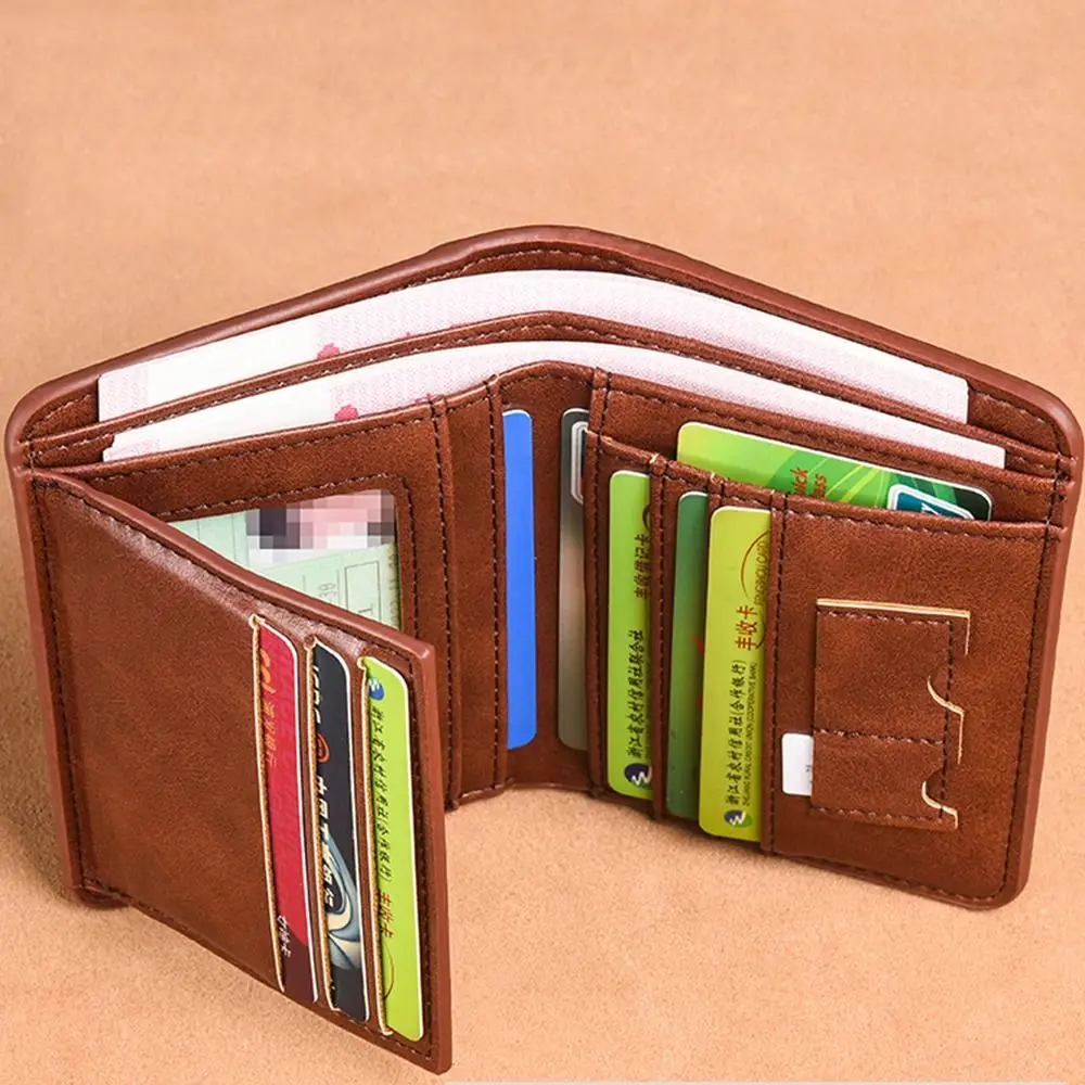 Cartera plegable de PU con tarjetero y monedero para viaje - imagen 5