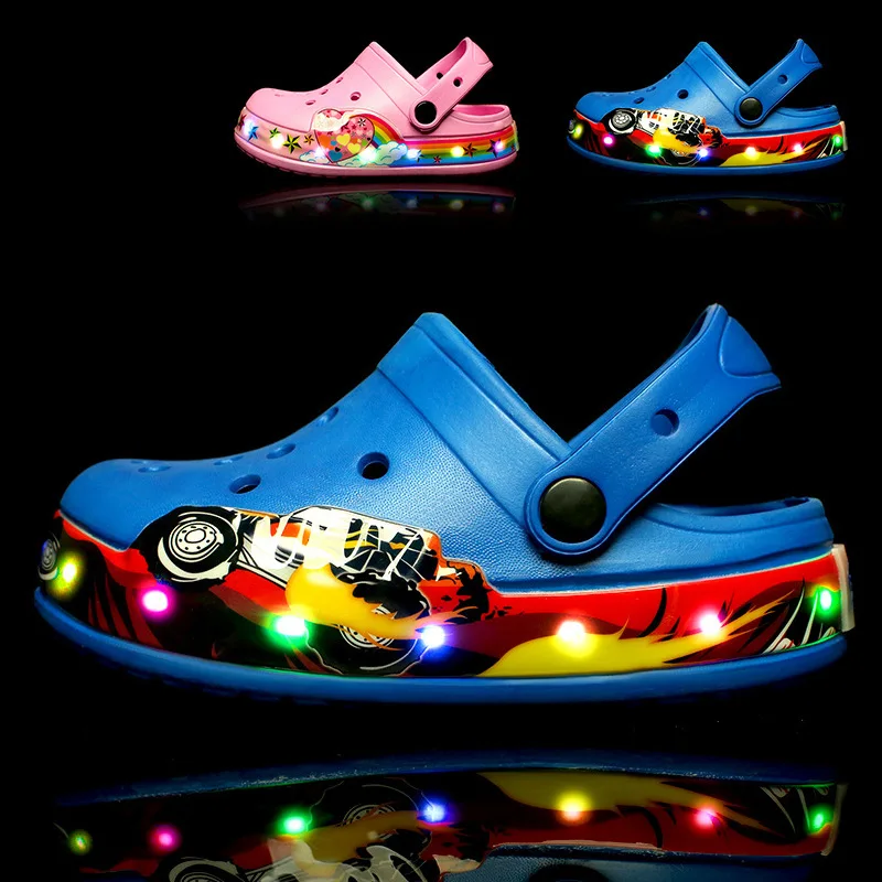 Sandalias infantiles LED antideslizantes de verano para niños - imagen 5