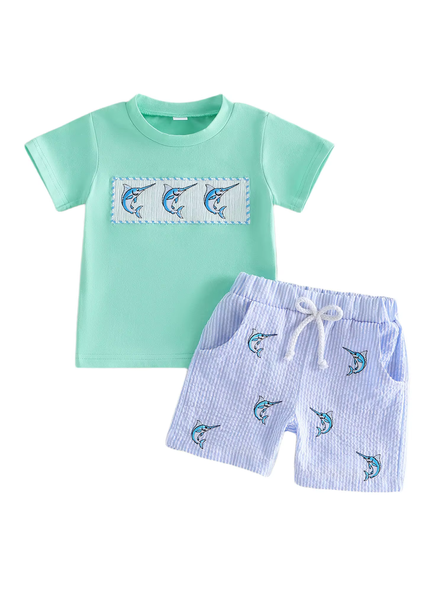 Detalle del conjunto completo de verano Tregren para bebé