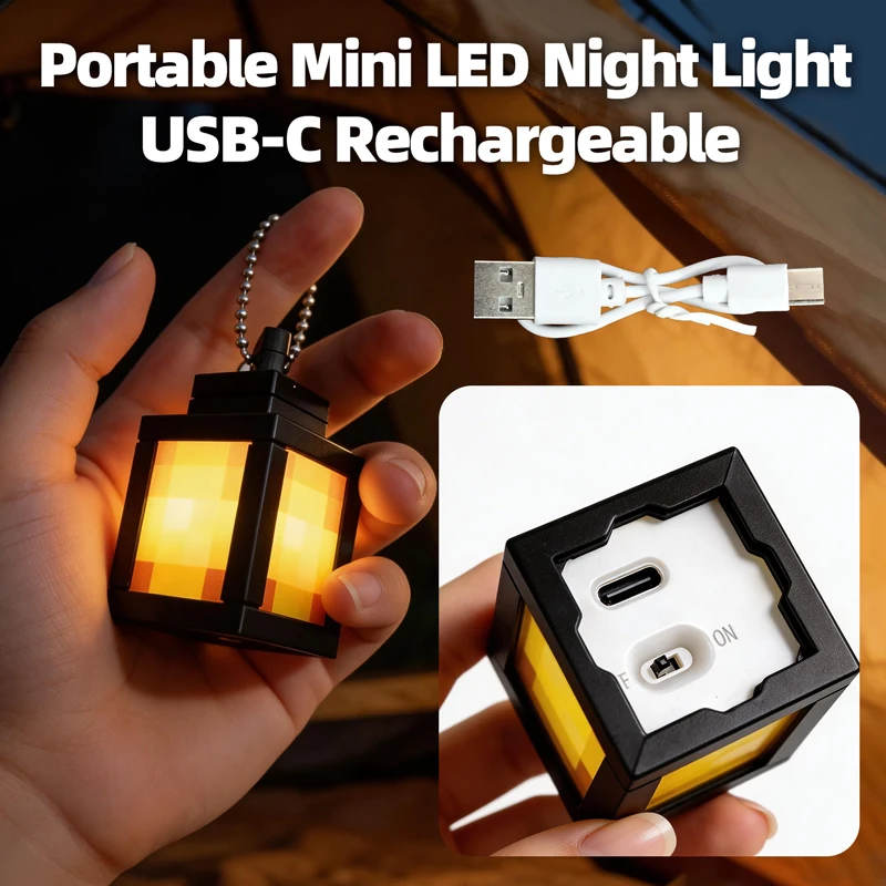 Linterna LED llavero recargable mini para luz nocturna - imagen 5