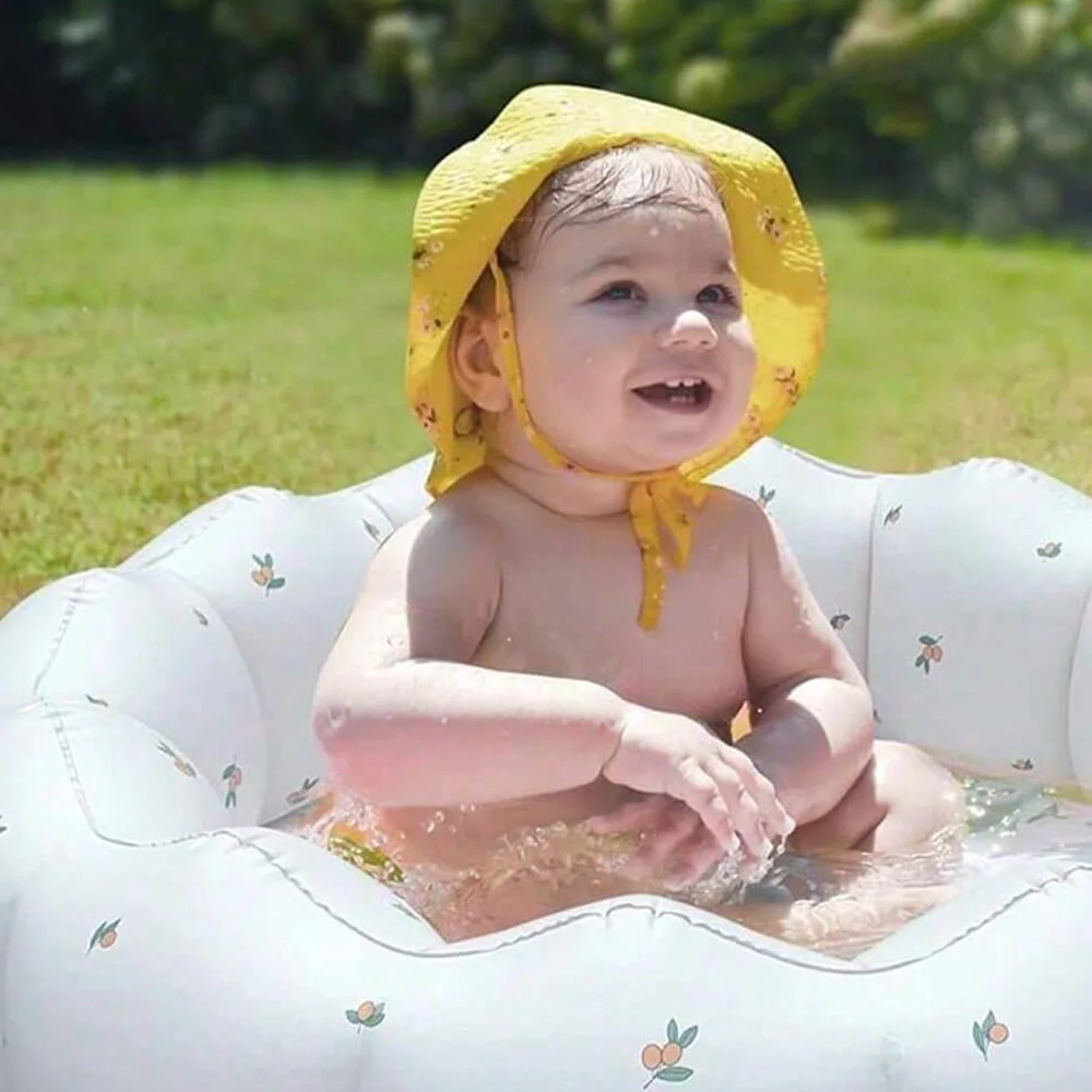 Bañera inflable para bebé con respaldo y asiento portátil - imagen 5