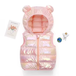 Chaleco algodón con capucha bebé – Ideal otoño-invierno, cómodo