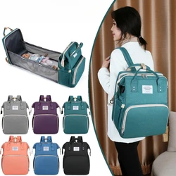 Bolsa de pañales con cambiador y portabiberones para bebé