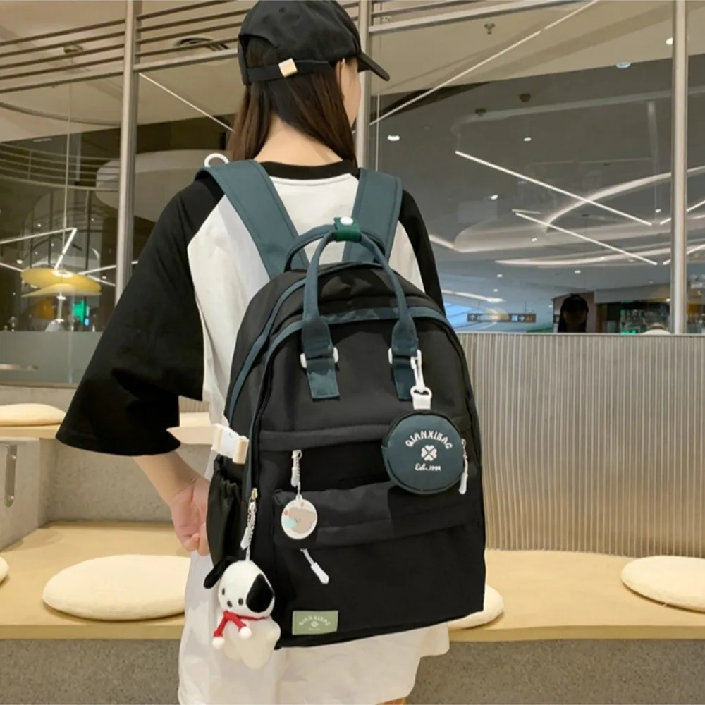 Mochila escolar juvenil con múltiples bolsillos para libros - imagen 4