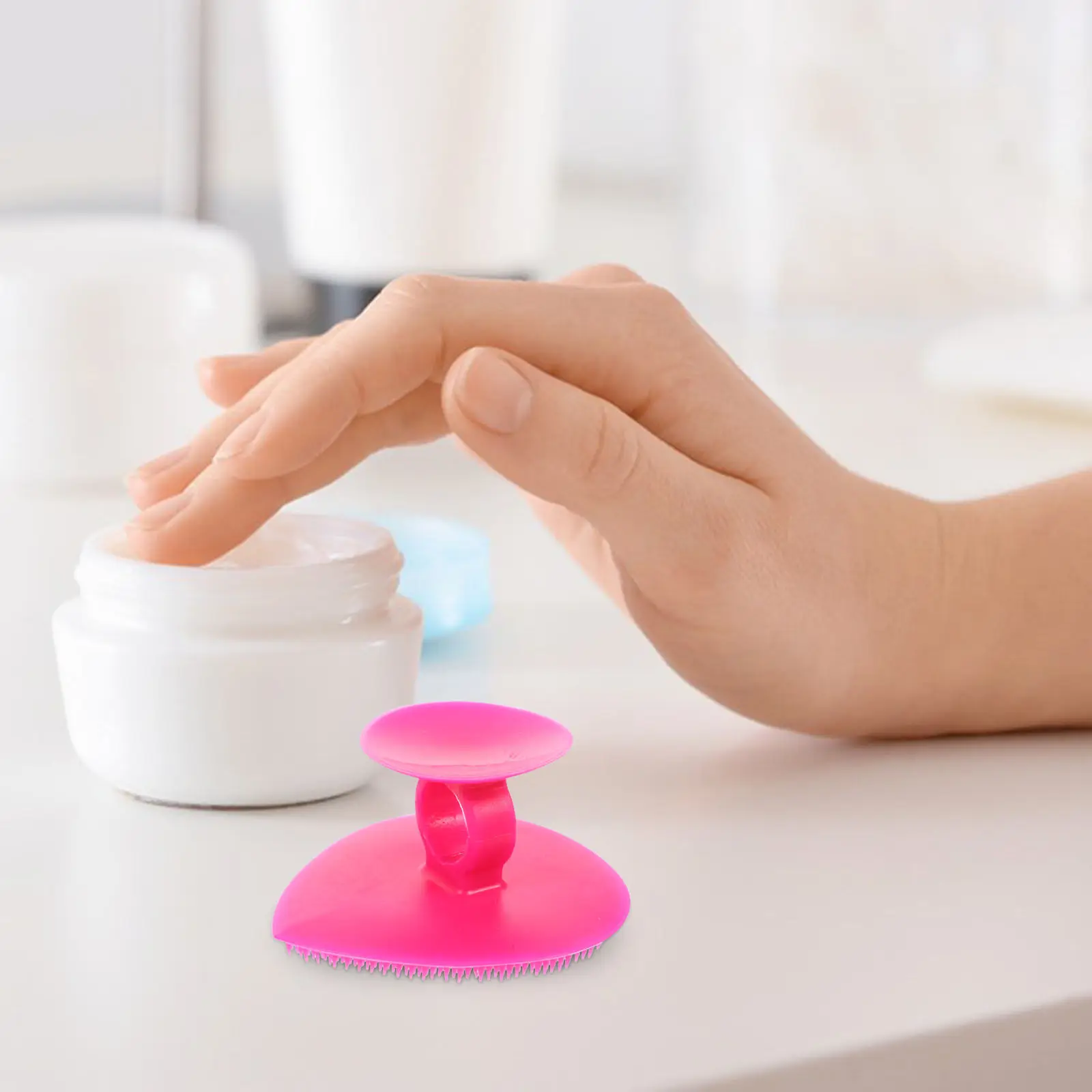 Cepillos multifuncionales de silicona con forma de corazón