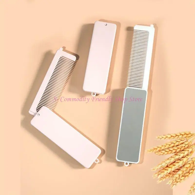 Espejo plegable seguro para bebés, compacto peinado rápido