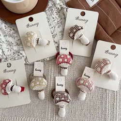 Diadema infantil seta a cuadros para bebé, sujeción cómoda de cabello