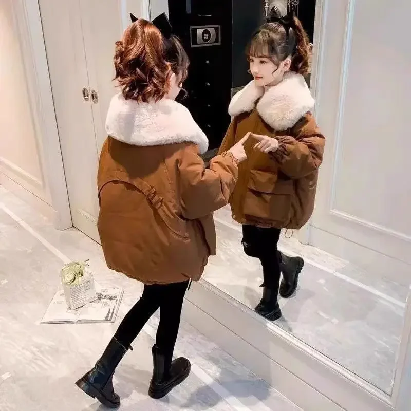 Abrigo de lana para niñas – Parka acolchada de invierno - imagen 2