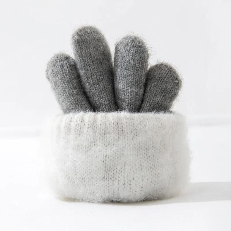Guantes de invierno para niños con forro polar térmico antip viento - imagen 4