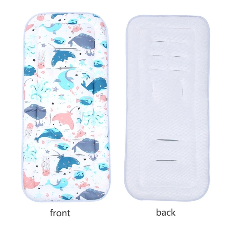 Funda cojín algodón transpirable para cochecito de bebé - imagen 3