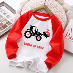 Camiseta infantil de manga corta con estampado de camión para niño