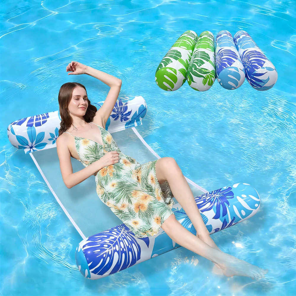 Hamaca hinchable flotante para piscina y playa, monoplace - imagen 2