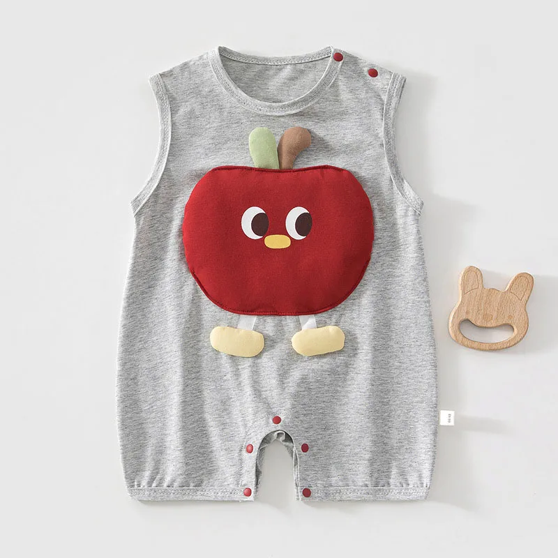 MILANCEL peleles de verano sin mangas para niñas con frutas