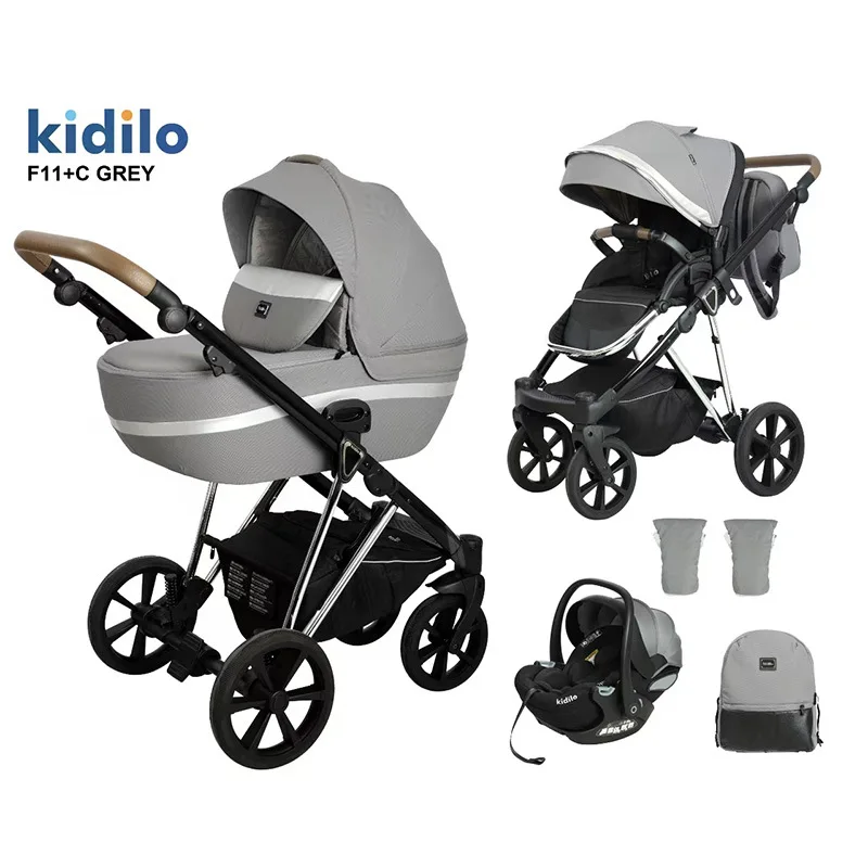 Cochecito Kidilo convertible de sentado a tumbado bidireccional - imagen 2