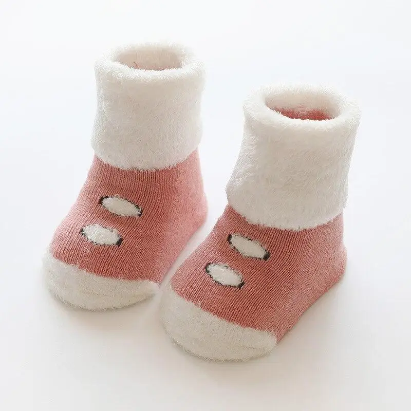 Calcetines antideslizantes de invierno para bebé – Algodón suave - imagen 3