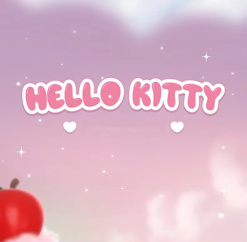 Vista del producto y personajes Sanrio