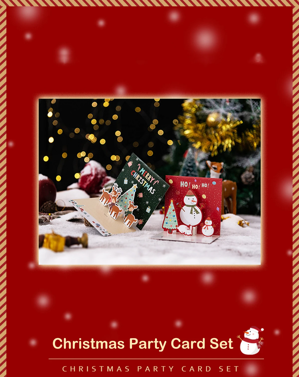Tarjetas 3D con motivos navideños
