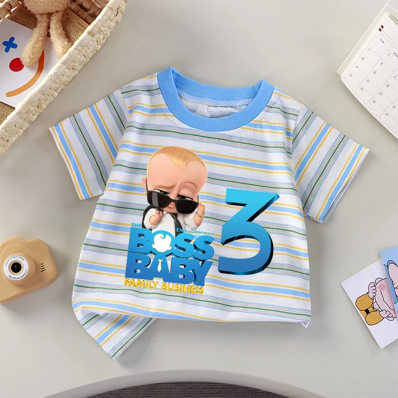 Baby Boss Camiseta infantil de cumpleaños con dibujo a rayas - imagen 5