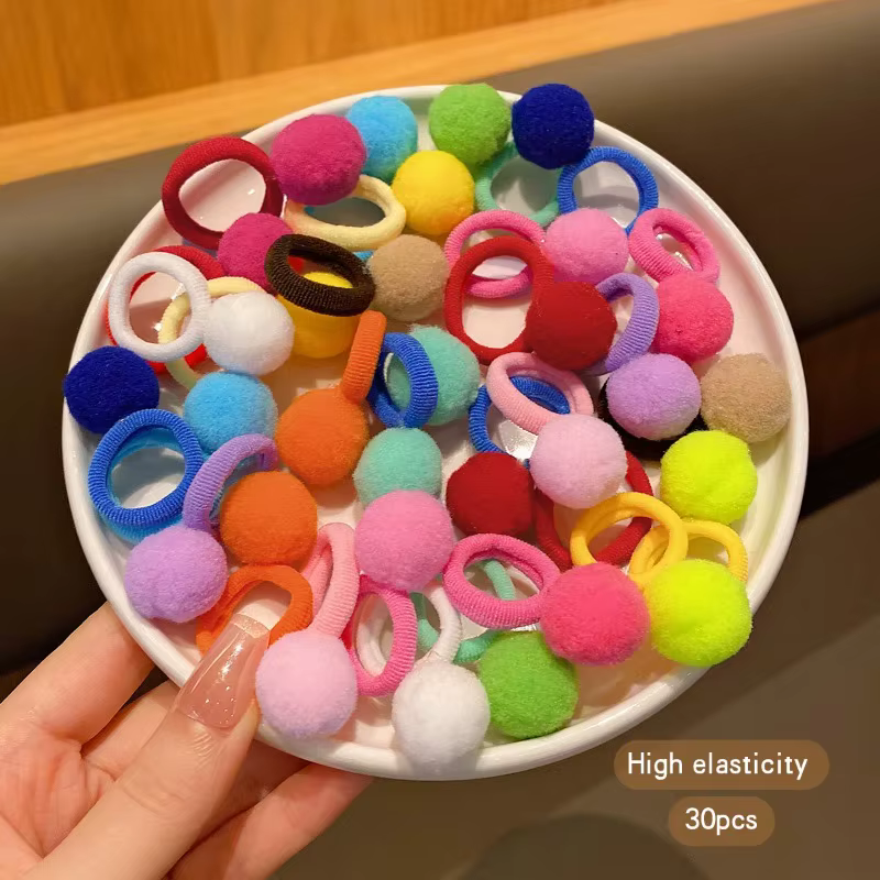 Diademas con bolas de colores para el pelo infantil de diario - imagen 3