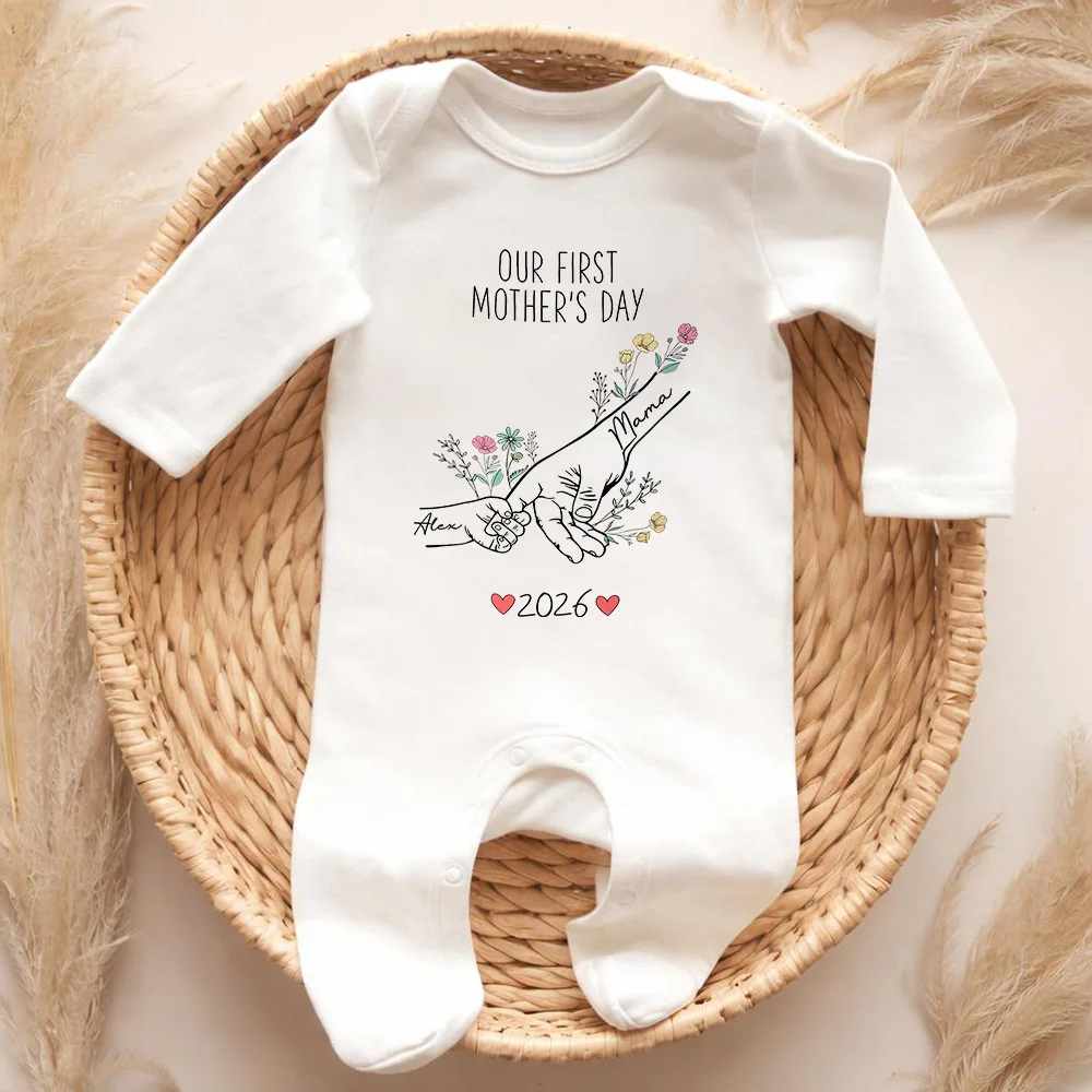 Pijama personalizado de bebé para el Día de la Madre