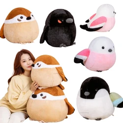 Peluche de pájaro suave redondo como almohada para bebé Navidad